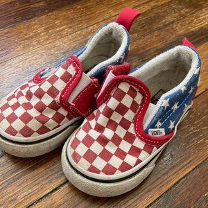 American flag Toddler Vans